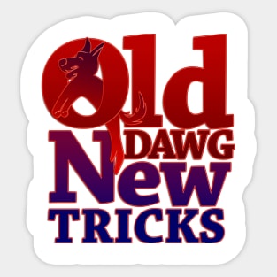 Old Dawg New Tricks Sticker